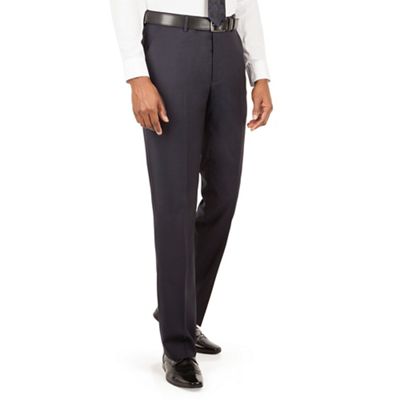 J by Jasper Conran J by Jasper Conran J by Jasper Conran Navy flat front tailored fit italian suit trouser